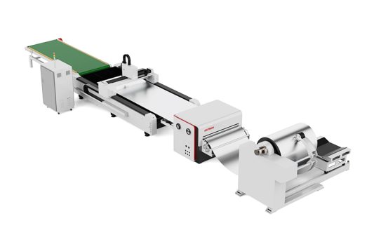 Máquina de corte láser de metal con desenrollado y nivelación serie 1530FC