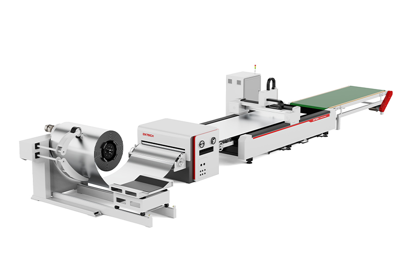 Máquina de corte láser de metal con desenrollado y nivelación serie 1530FC1 Máquina de corte láser de metal con desenrollado y nivelación serie 1530FC