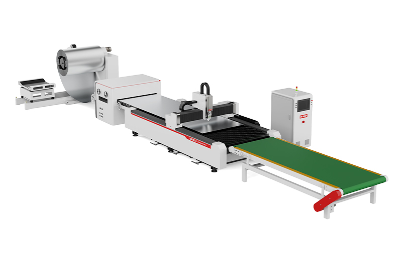 Máquina de corte láser de metal con desenrollado y nivelación serie 1530FC2 Máquina de corte láser de metal con desenrollado y nivelación serie 1530FC