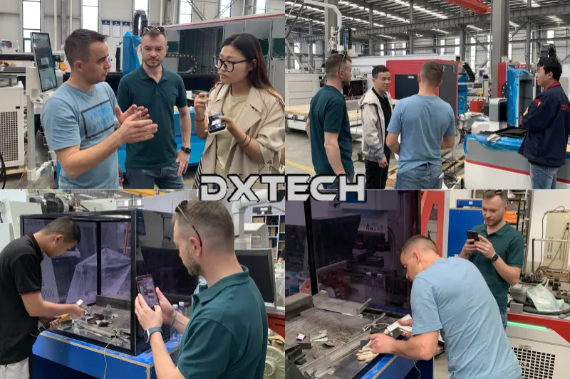 Bienvenidos clientes de Moldavia a la inspección in situ de la fábrica DXTECH