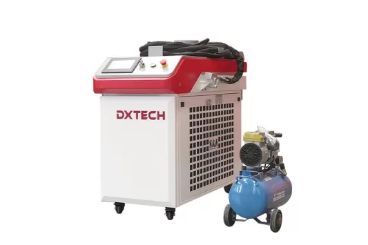 Máquina de limpieza láser portátil dxtech3000W, máquina de limpieza láser de metal