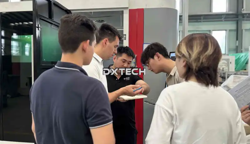 Australian customers visited the factory to inspect the cutting machine5